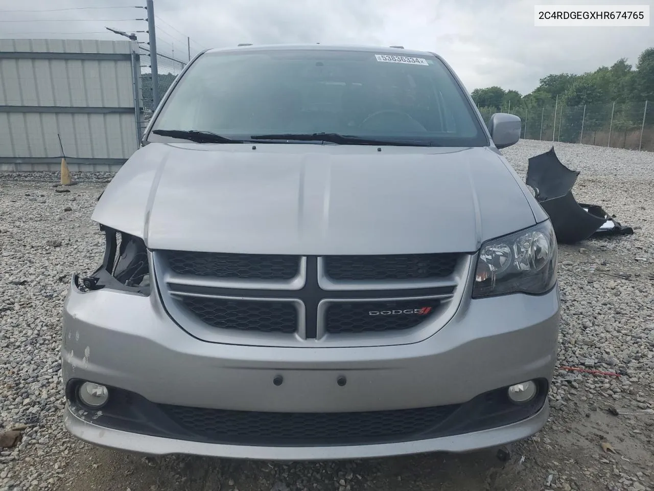 2017 Dodge Grand Caravan Gt VIN: 2C4RDGEGXHR674765 Lot: 53836334