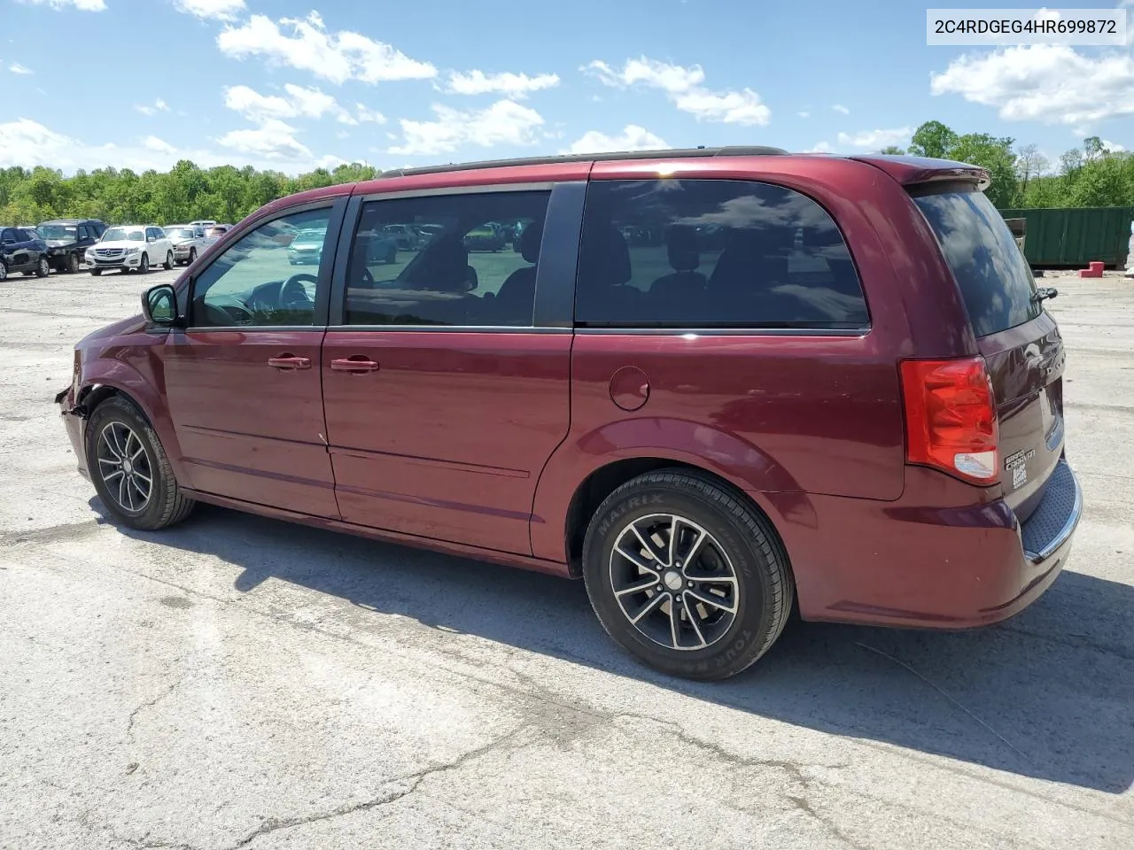 2017 Dodge Grand Caravan Gt VIN: 2C4RDGEG4HR699872 Lot: 54001704