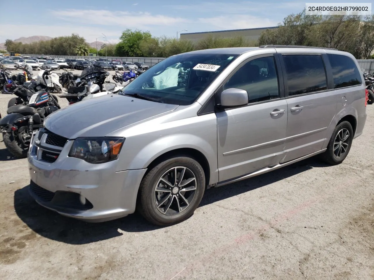 2017 Dodge Grand Caravan Gt VIN: 2C4RDGEG2HR799002 Lot: 54347834