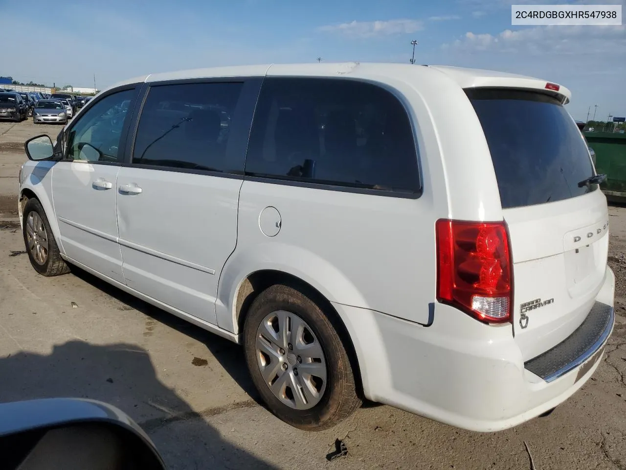 2C4RDGBGXHR547938 2017 Dodge Grand Caravan Se