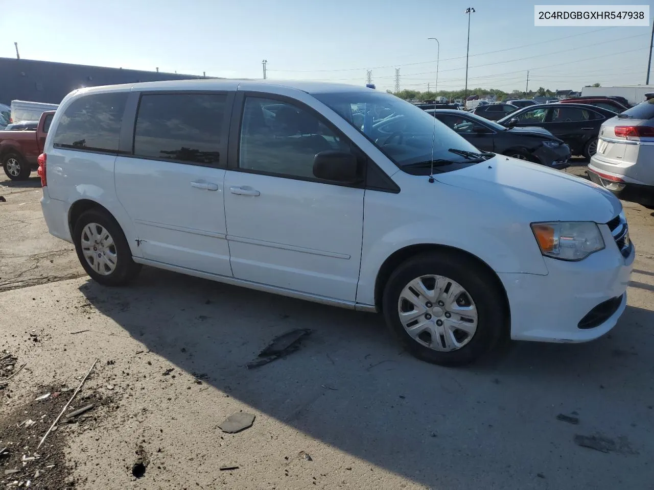 2C4RDGBGXHR547938 2017 Dodge Grand Caravan Se