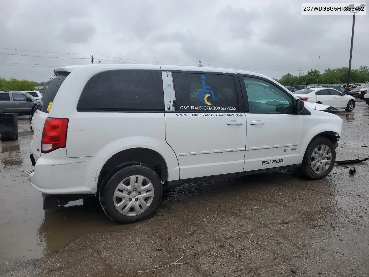 2C7WDGBG5HR853452 2017 Dodge Grand Caravan Se