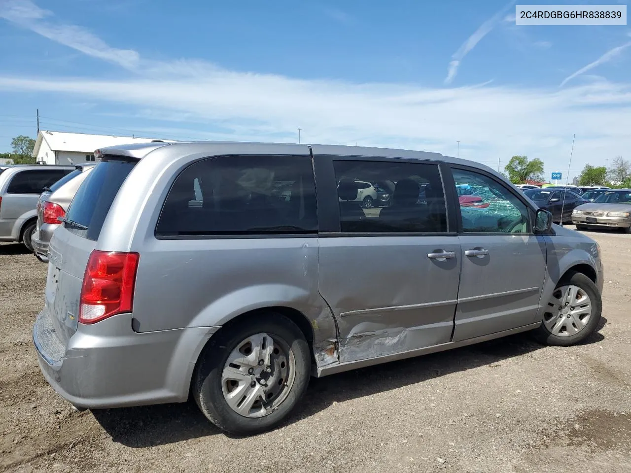 2C4RDGBG6HR838839 2017 Dodge Grand Caravan Se