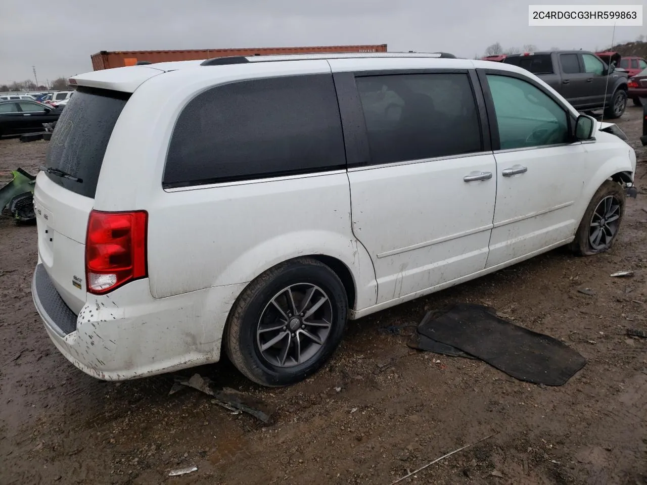 2017 Dodge Grand Caravan Sxt VIN: 2C4RDGCG3HR599863 Lot: 54676434