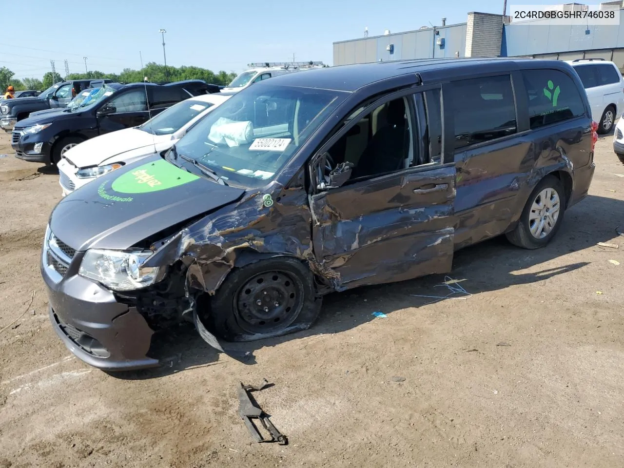 2017 Dodge Grand Caravan Se VIN: 2C4RDGBG5HR746038 Lot: 55002124