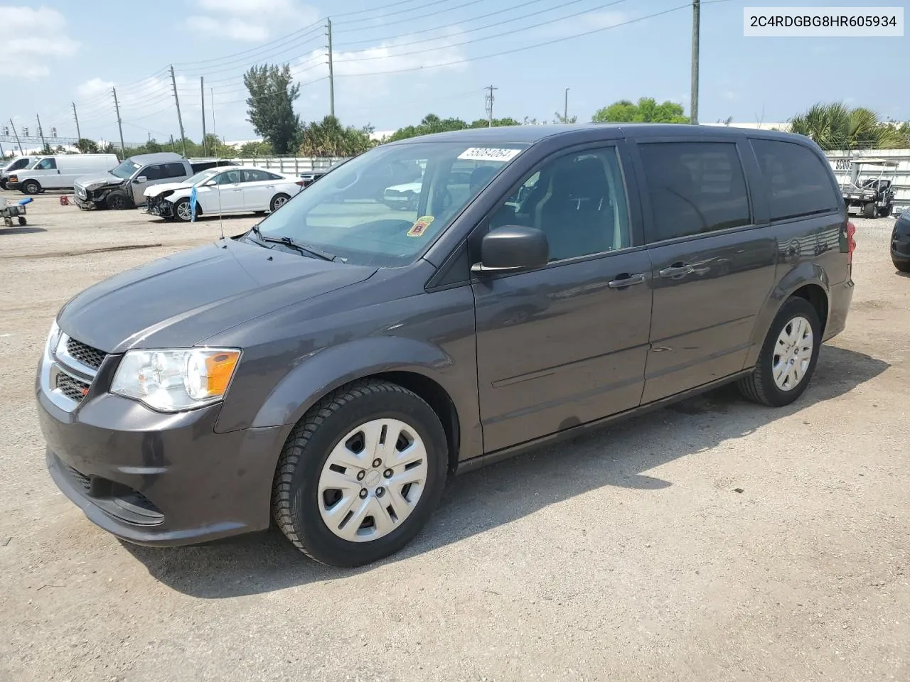 2017 Dodge Grand Caravan Se VIN: 2C4RDGBG8HR605934 Lot: 55084064