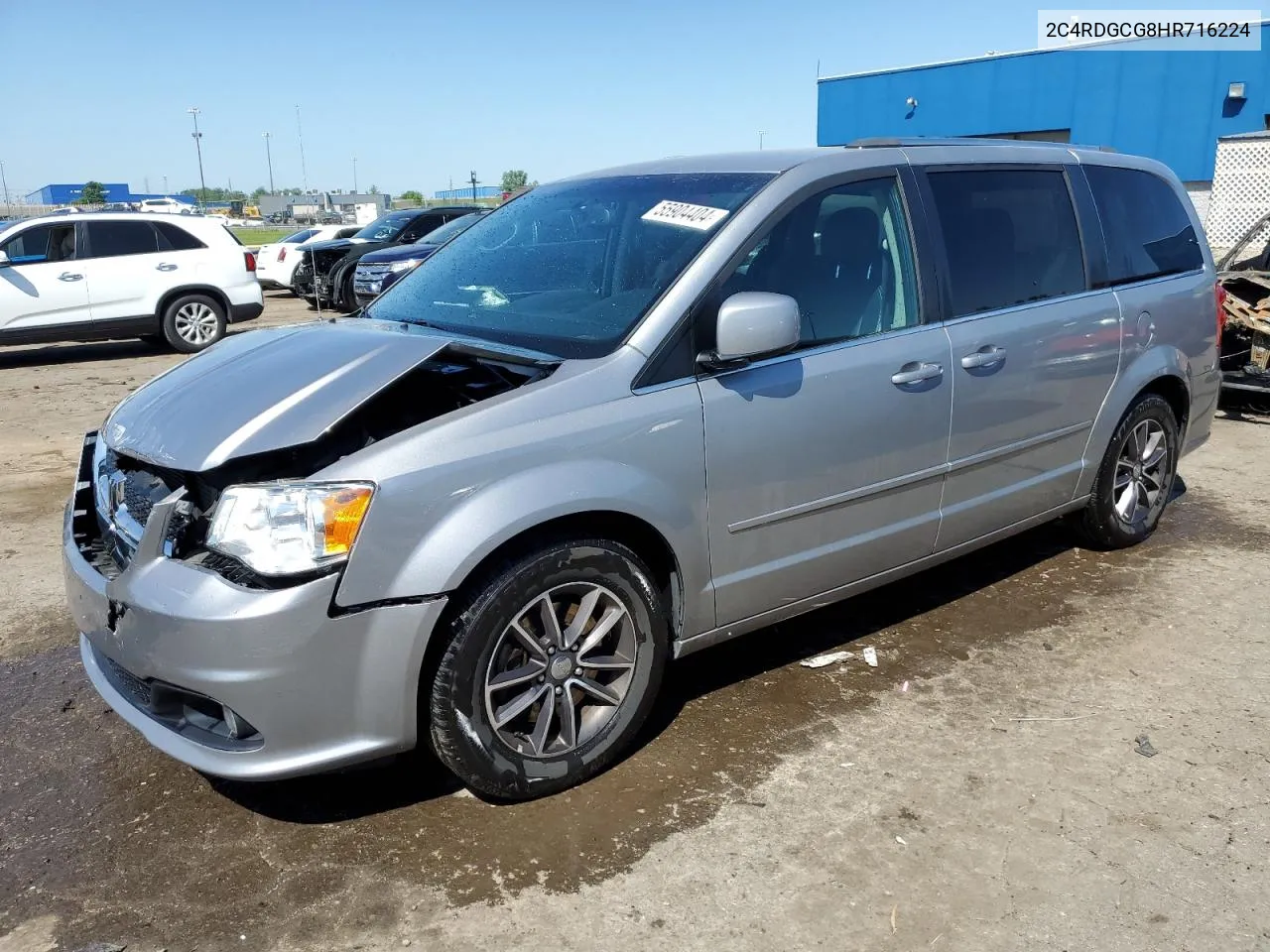 2017 Dodge Grand Caravan Sxt VIN: 2C4RDGCG8HR716224 Lot: 55904404