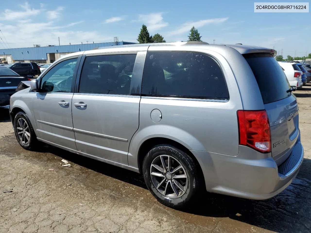 2017 Dodge Grand Caravan Sxt VIN: 2C4RDGCG8HR716224 Lot: 55904404