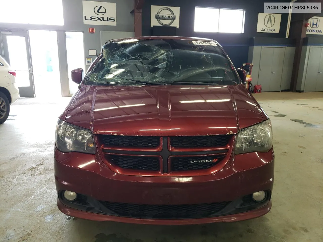 2C4RDGEG1HR806036 2017 Dodge Grand Caravan Gt