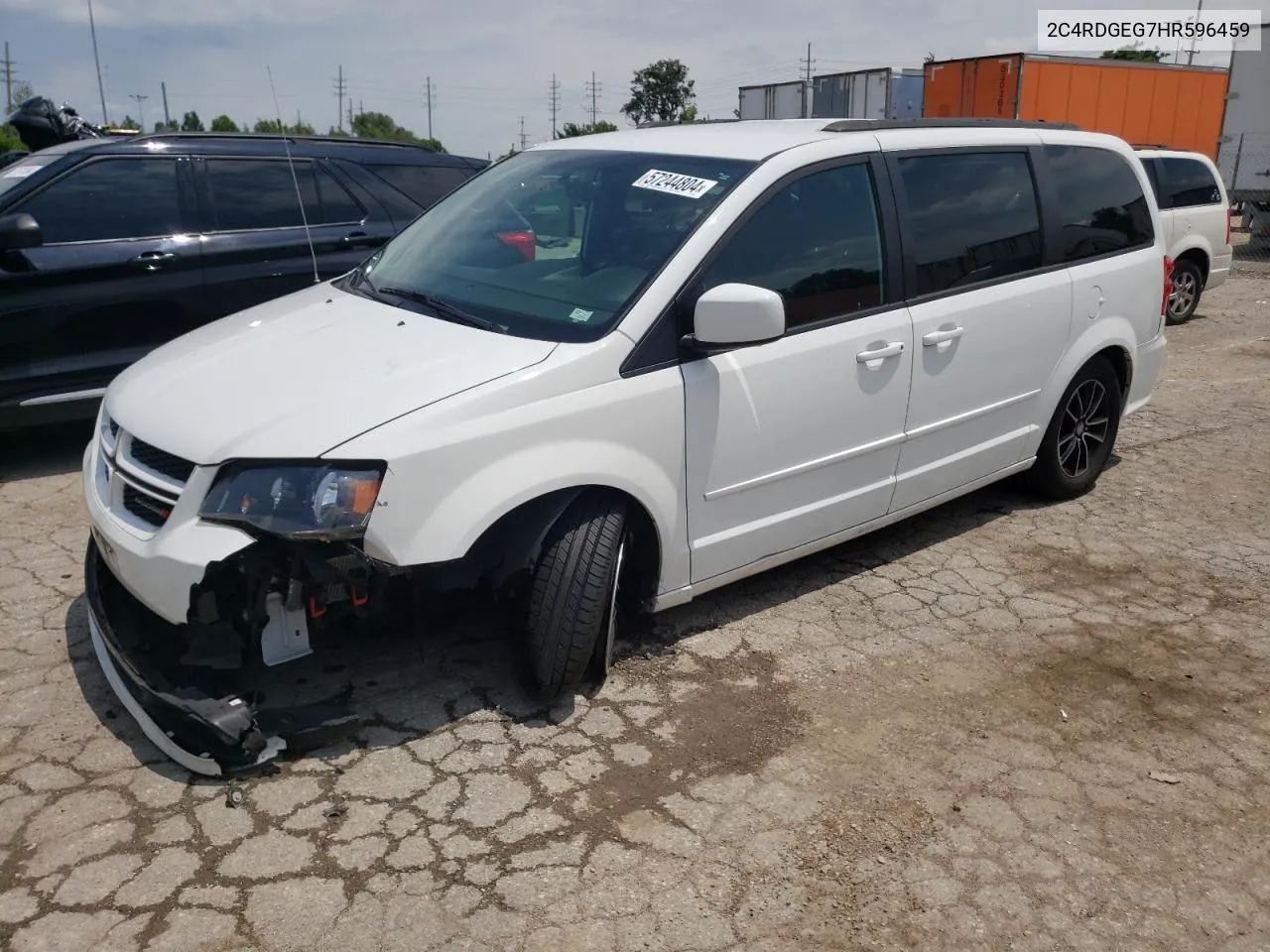 2017 Dodge Grand Caravan Gt VIN: 2C4RDGEG7HR596459 Lot: 57244804