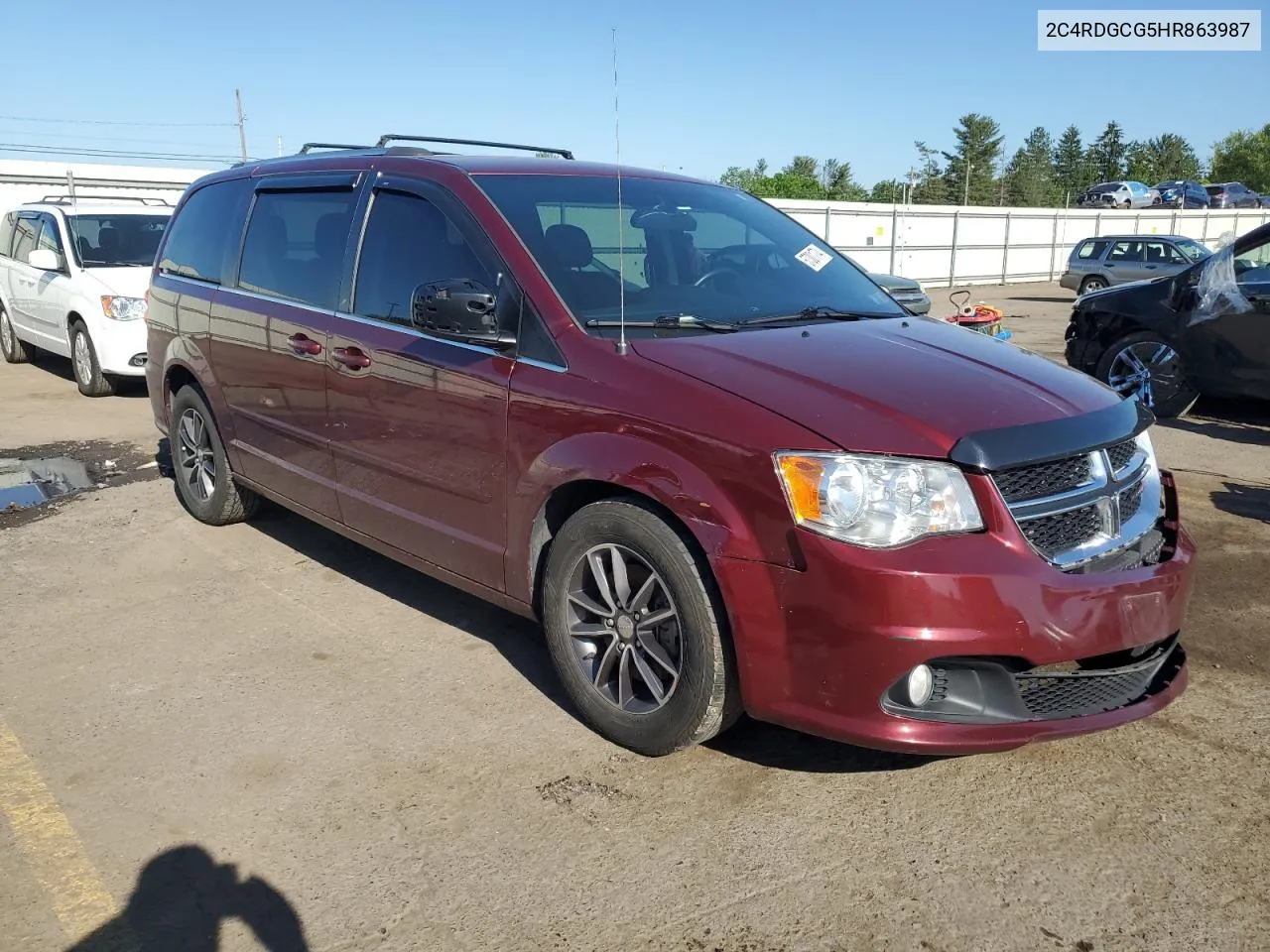 2C4RDGCG5HR863987 2017 Dodge Grand Caravan Sxt