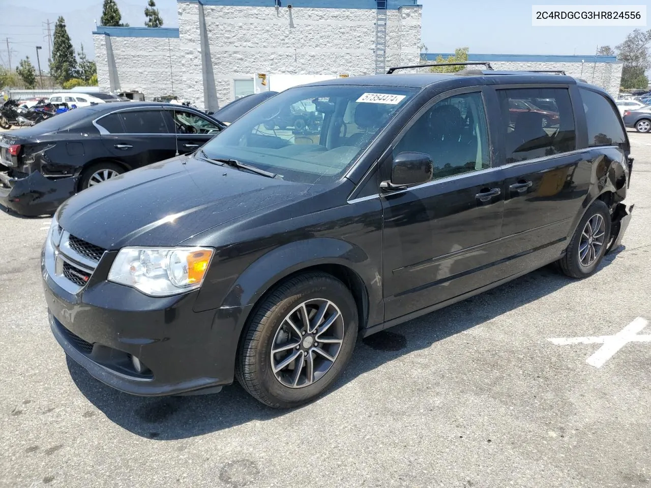 2017 Dodge Grand Caravan Sxt VIN: 2C4RDGCG3HR824556 Lot: 57354474