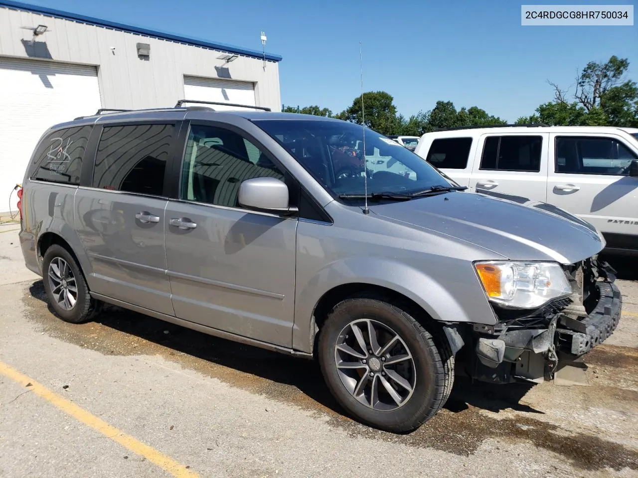 2017 Dodge Grand Caravan Sxt VIN: 2C4RDGCG8HR750034 Lot: 57418904