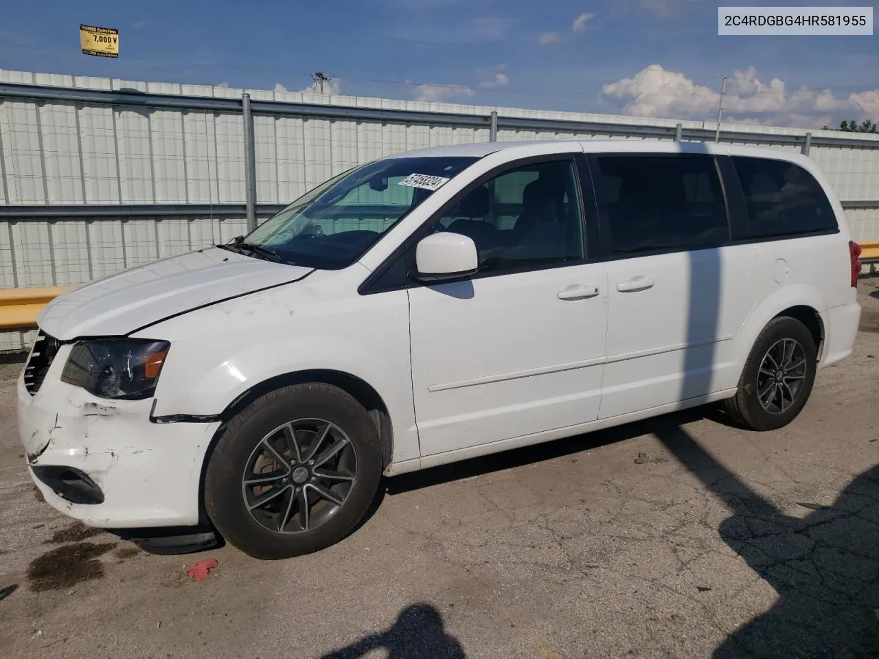 2017 Dodge Grand Caravan Se VIN: 2C4RDGBG4HR581955 Lot: 57458324