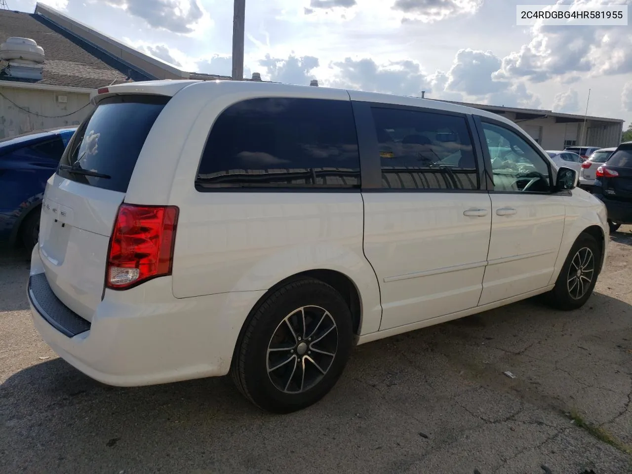 2017 Dodge Grand Caravan Se VIN: 2C4RDGBG4HR581955 Lot: 57458324