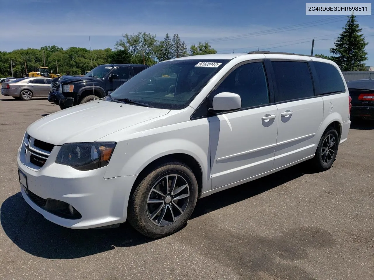 2017 Dodge Grand Caravan Gt VIN: 2C4RDGEG0HR698511 Lot: 57508444