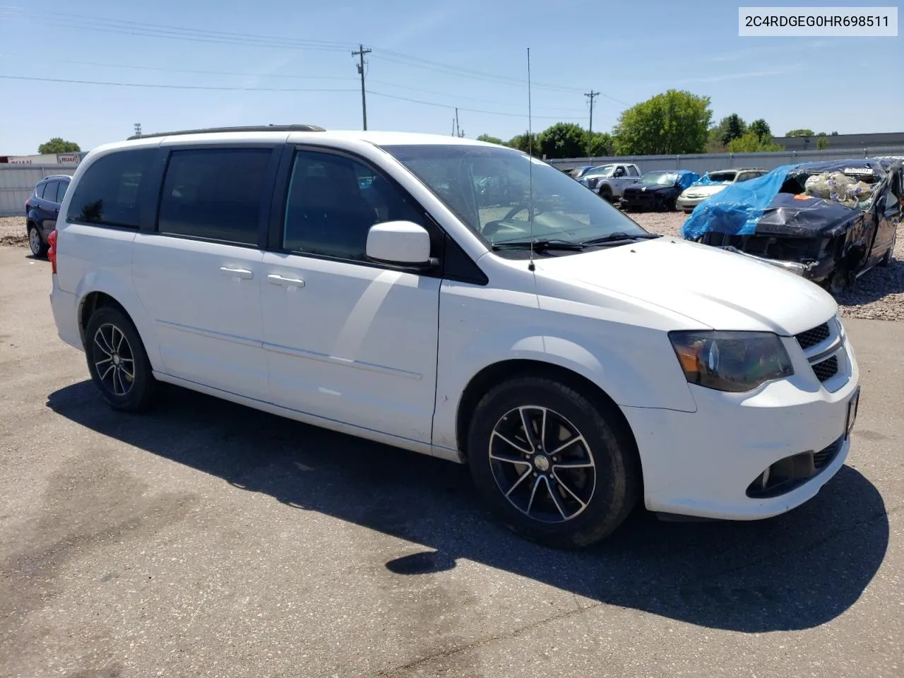 2017 Dodge Grand Caravan Gt VIN: 2C4RDGEG0HR698511 Lot: 57508444