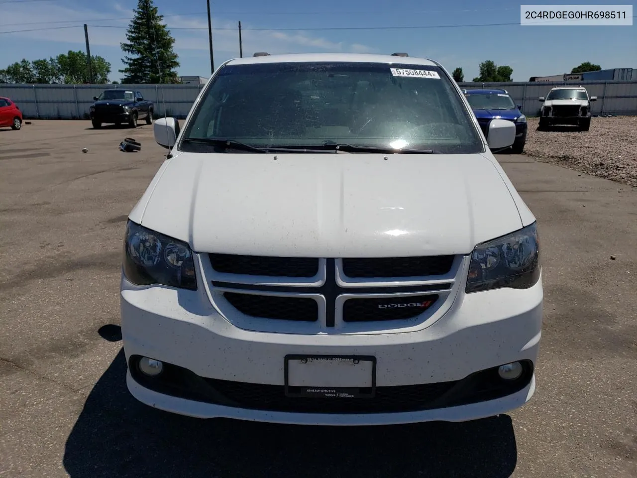 2017 Dodge Grand Caravan Gt VIN: 2C4RDGEG0HR698511 Lot: 57508444