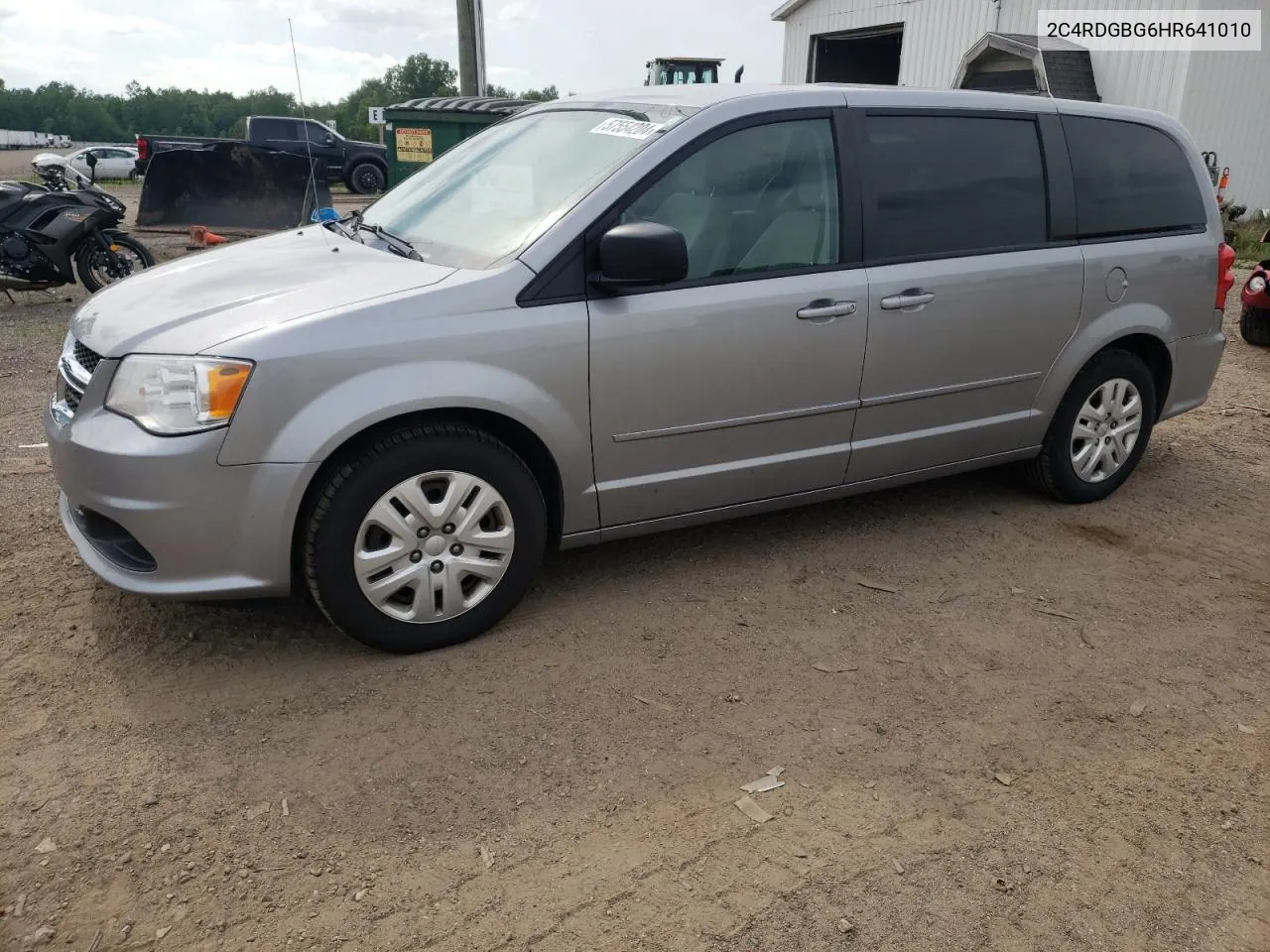 2017 Dodge Grand Caravan Se VIN: 2C4RDGBG6HR641010 Lot: 57554204