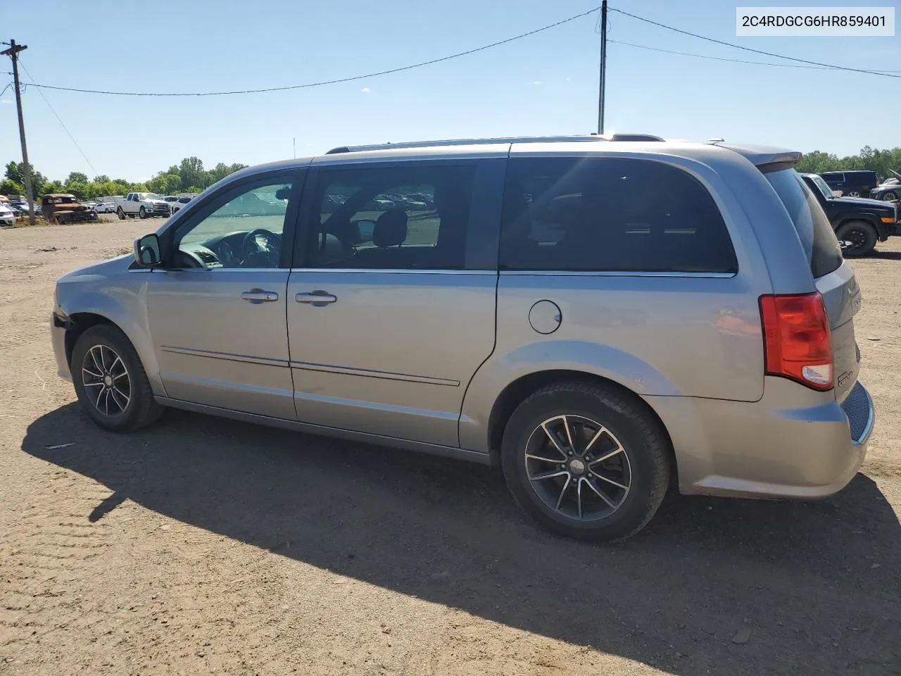 2017 Dodge Grand Caravan Sxt VIN: 2C4RDGCG6HR859401 Lot: 58225714