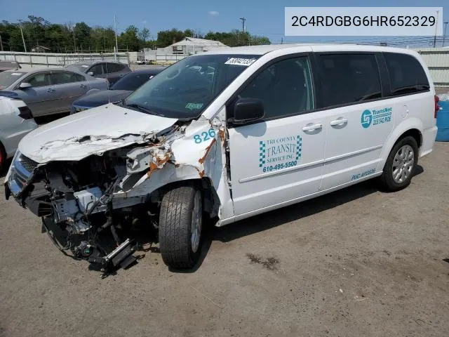 2C4RDGBG6HR652329 2017 Dodge Grand Caravan Se