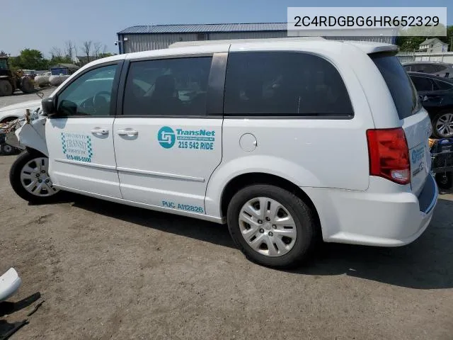 2C4RDGBG6HR652329 2017 Dodge Grand Caravan Se