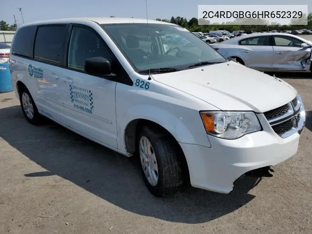 2C4RDGBG6HR652329 2017 Dodge Grand Caravan Se