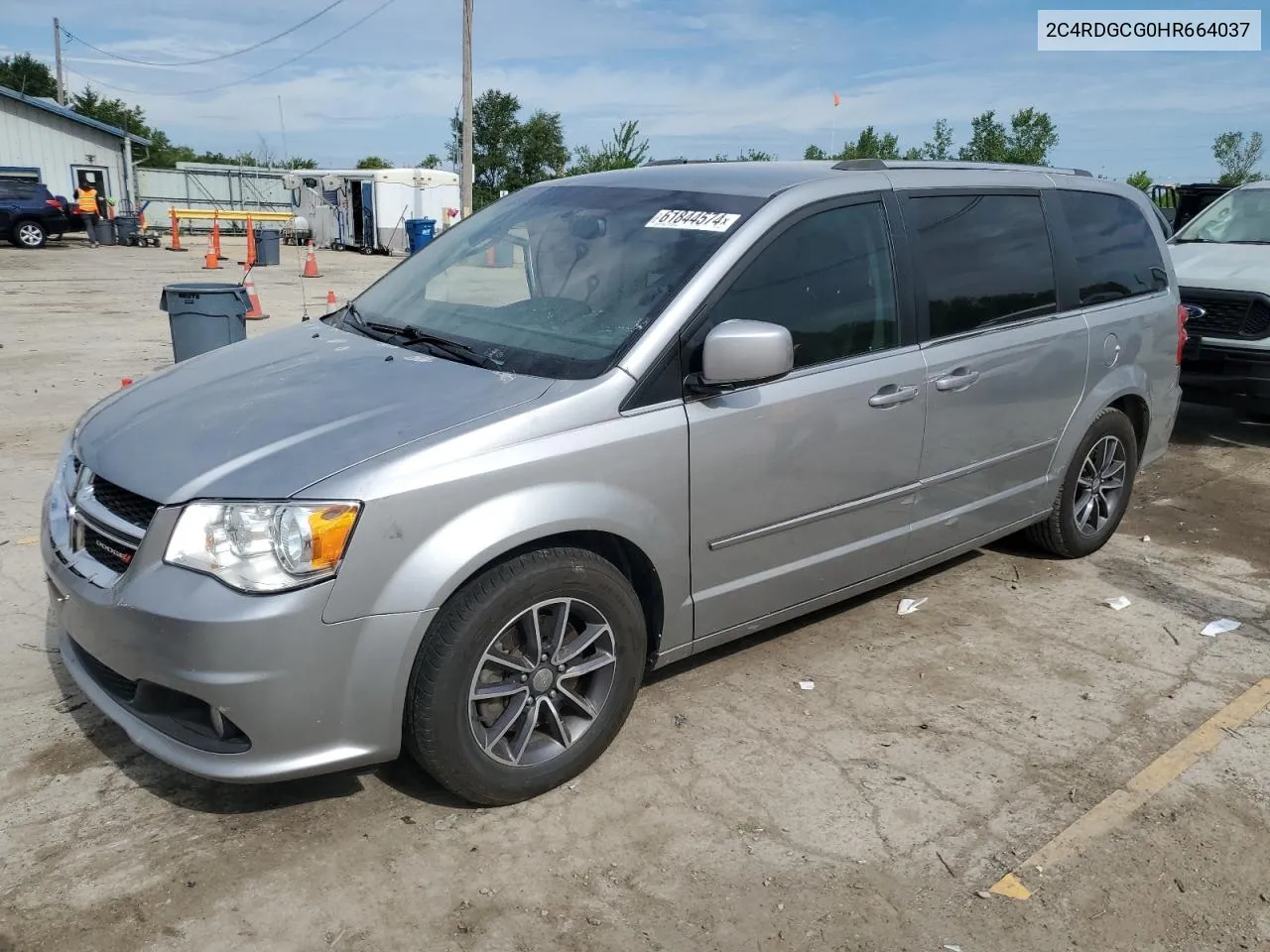 2017 Dodge Grand Caravan Sxt VIN: 2C4RDGCG0HR664037 Lot: 61844574