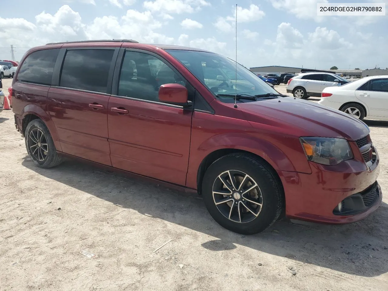 2017 Dodge Grand Caravan Gt VIN: 2C4RDGEG2HR790882 Lot: 64963084