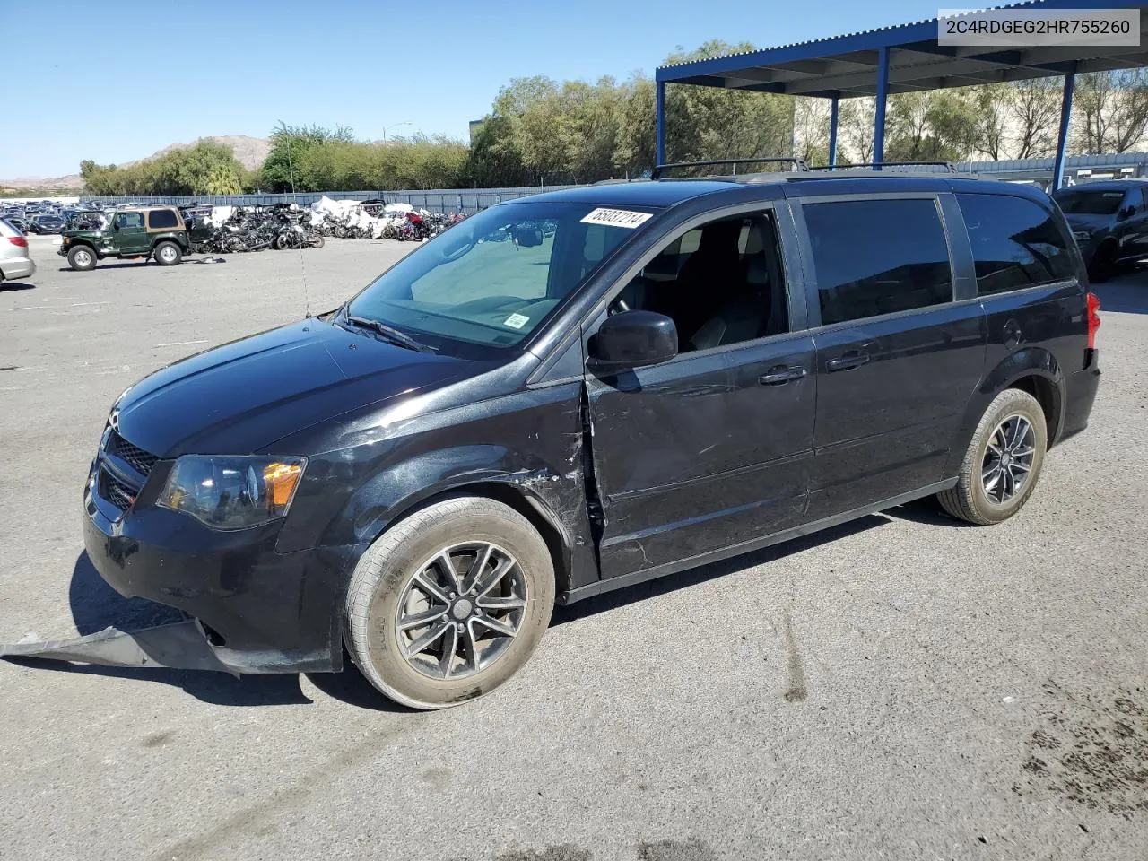 2C4RDGEG2HR755260 2017 Dodge Grand Caravan Gt