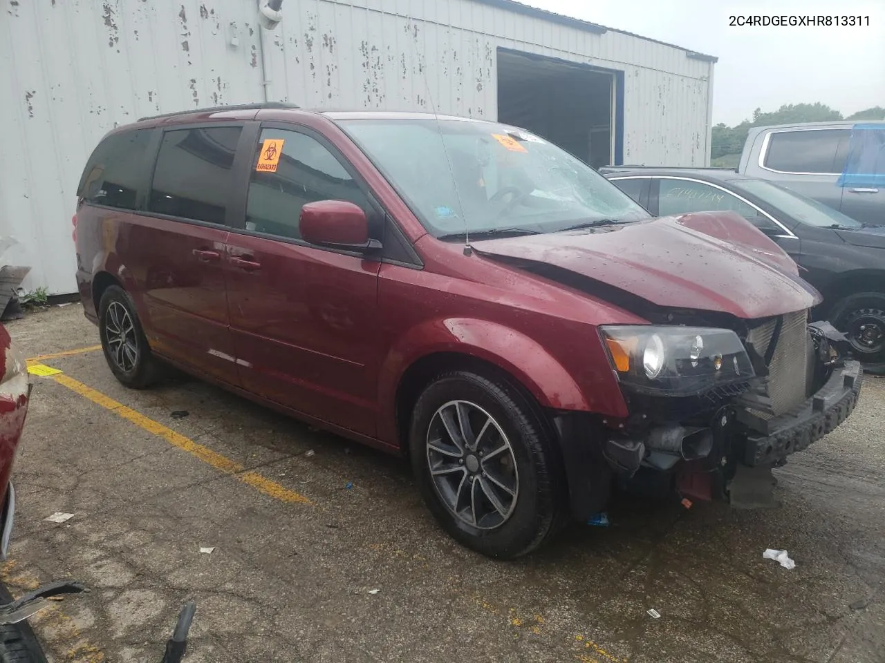 2017 Dodge Grand Caravan Gt VIN: 2C4RDGEGXHR813311 Lot: 67127654