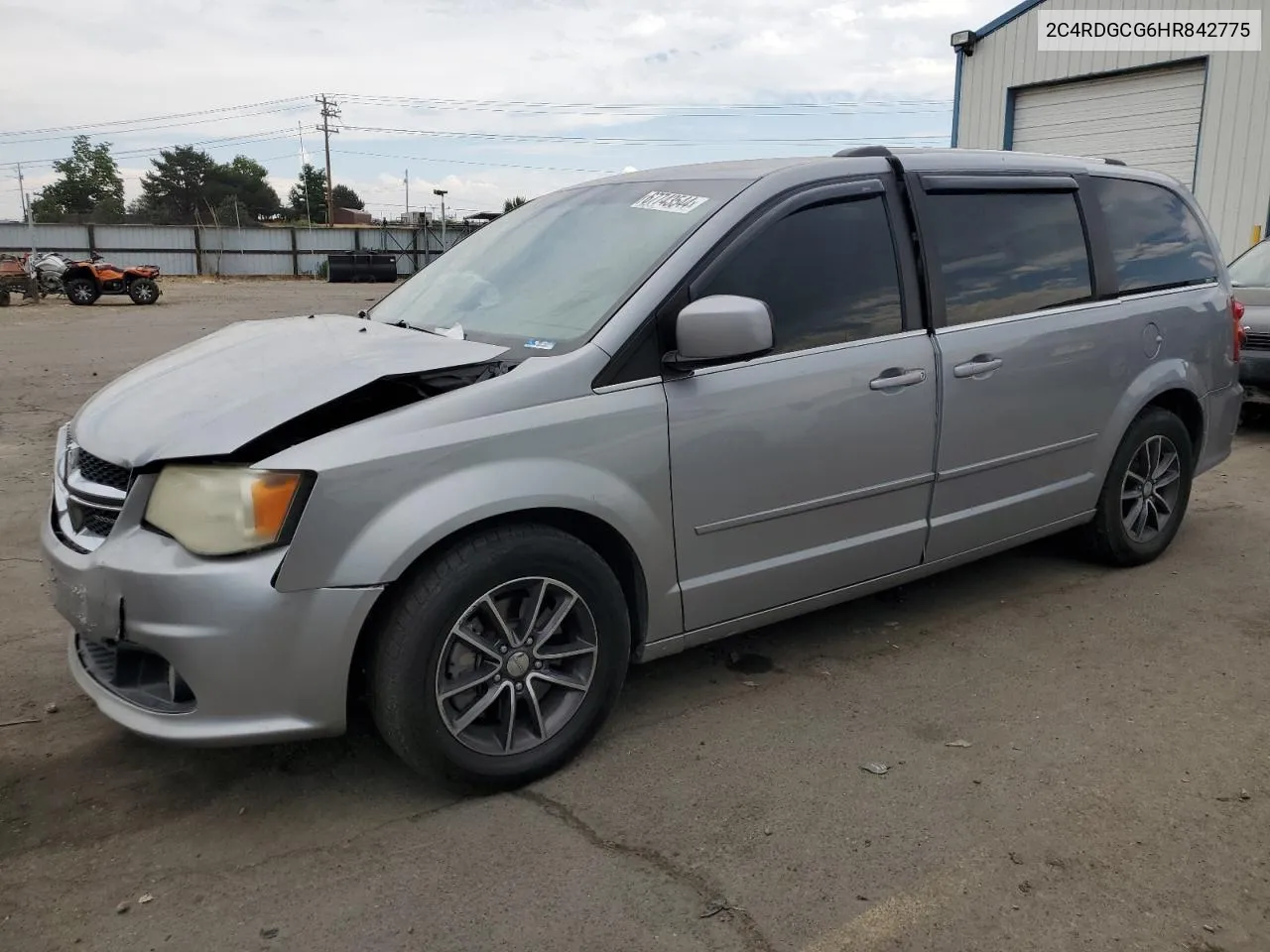 2C4RDGCG6HR842775 2017 Dodge Grand Caravan Sxt