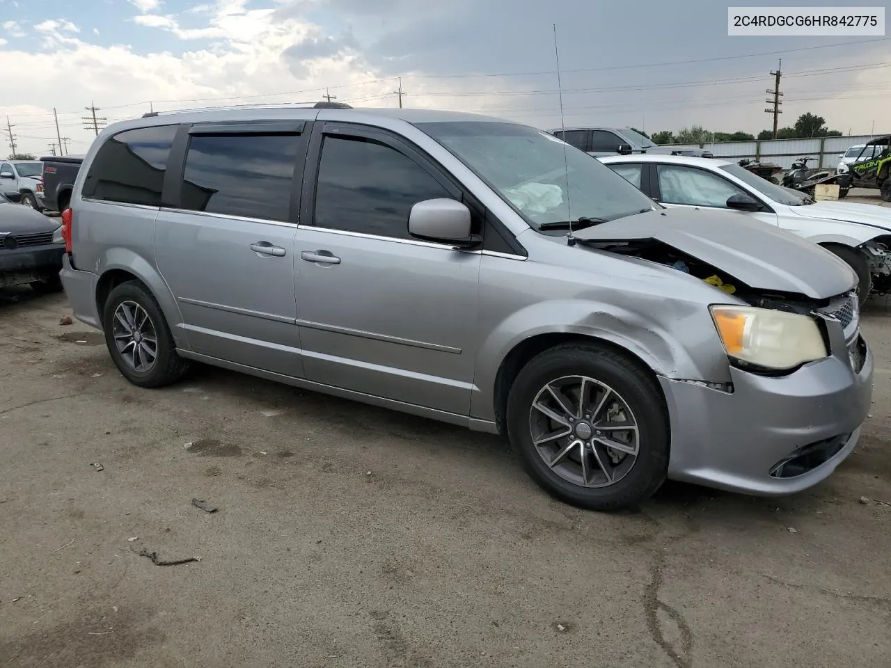 2017 Dodge Grand Caravan Sxt VIN: 2C4RDGCG6HR842775 Lot: 67743544