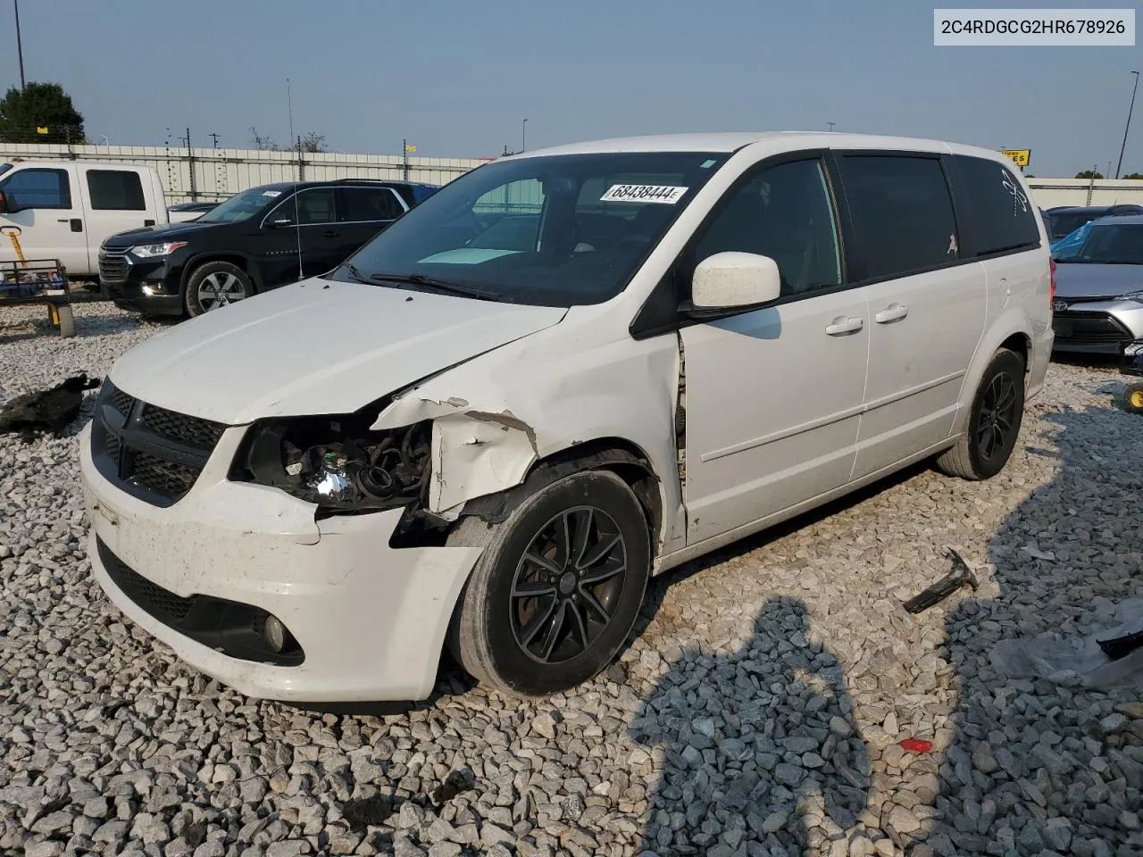 2C4RDGCG2HR678926 2017 Dodge Grand Caravan Sxt