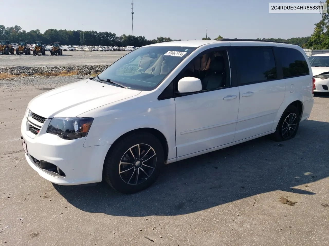 2017 Dodge Grand Caravan Gt VIN: 2C4RDGEG4HR858311 Lot: 69067414