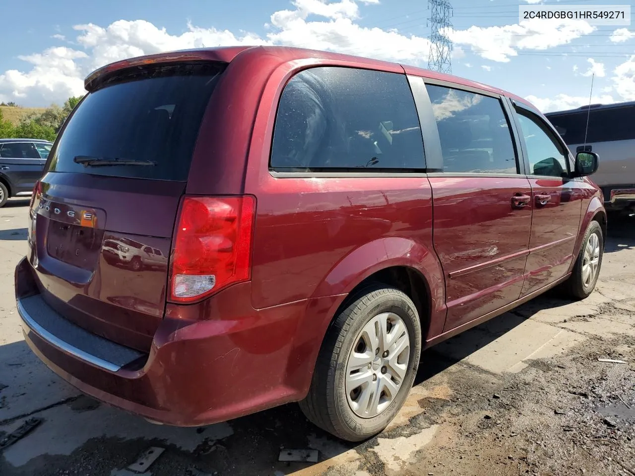 2017 Dodge Grand Caravan Se VIN: 2C4RDGBG1HR549271 Lot: 69417804