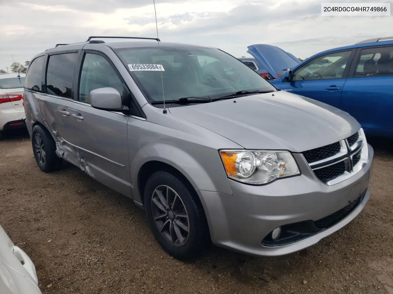 2017 Dodge Grand Caravan Sxt VIN: 2C4RDGCG4HR749866 Lot: 69533084