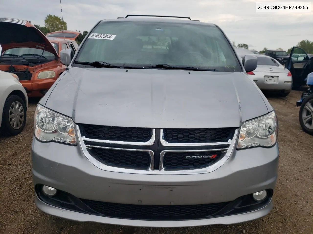 2017 Dodge Grand Caravan Sxt VIN: 2C4RDGCG4HR749866 Lot: 69533084