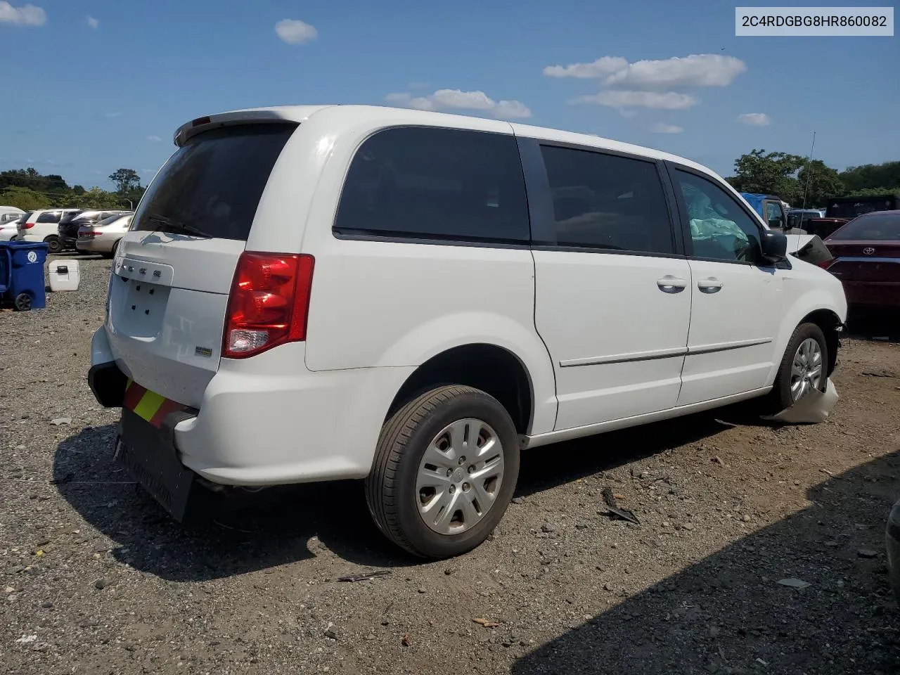 2017 Dodge Grand Caravan Se VIN: 2C4RDGBG8HR860082 Lot: 70019494