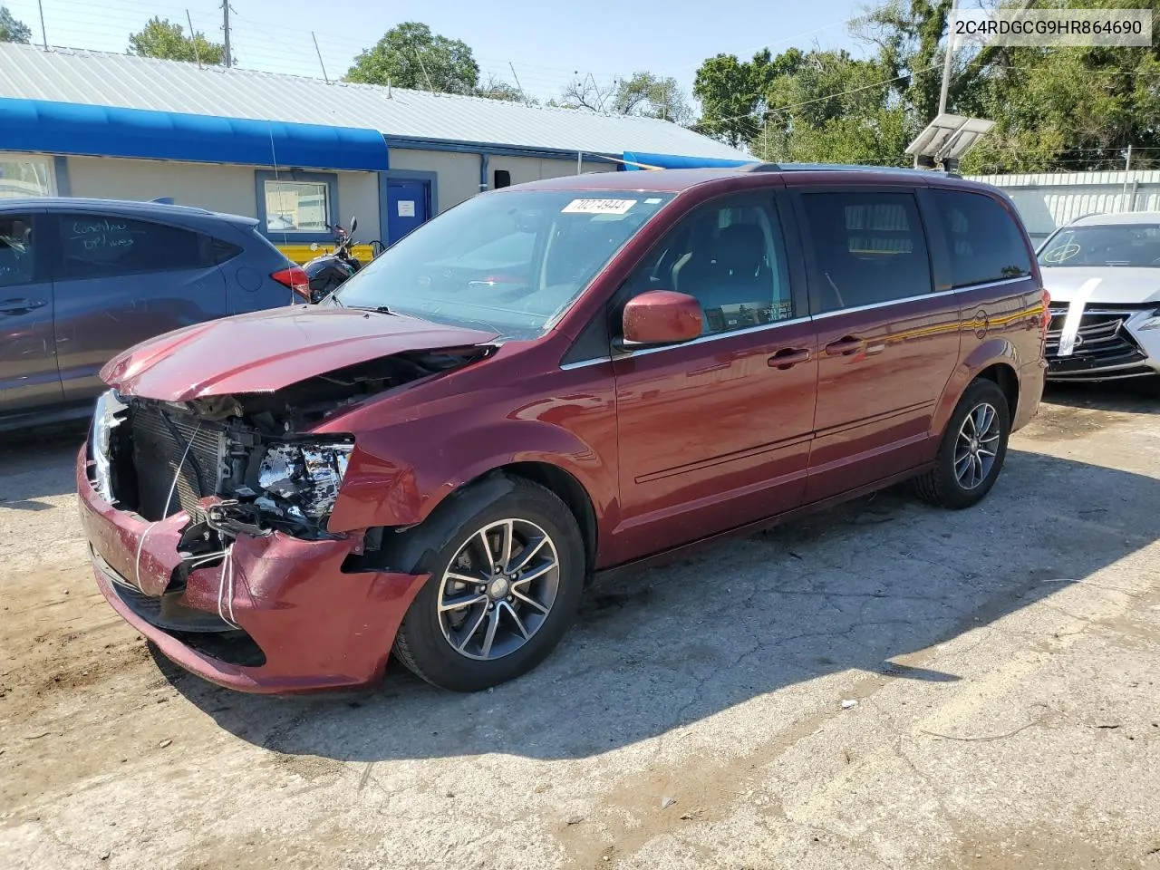 2C4RDGCG9HR864690 2017 Dodge Grand Caravan Sxt