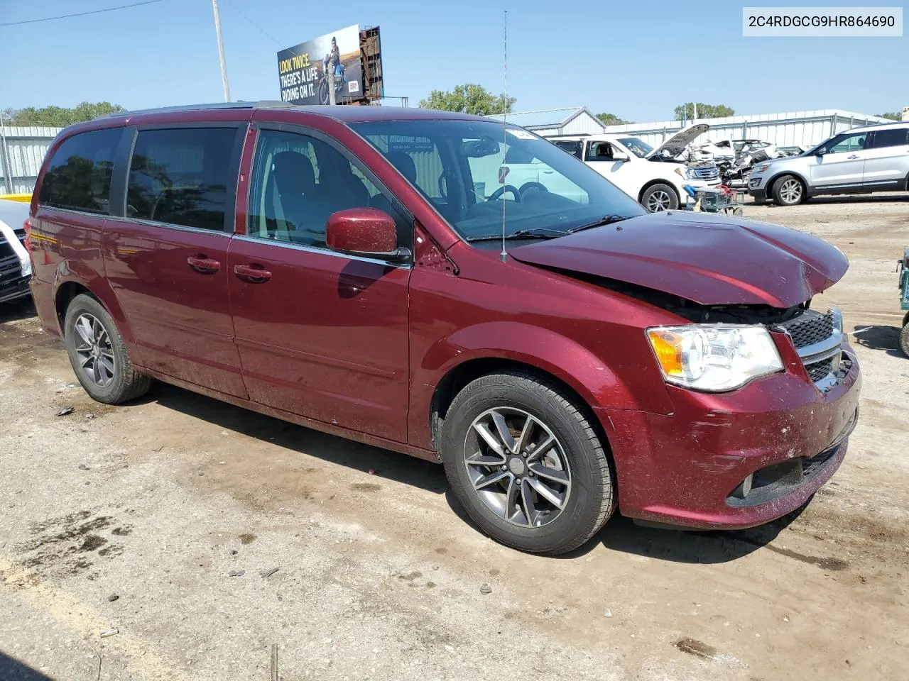 2017 Dodge Grand Caravan Sxt VIN: 2C4RDGCG9HR864690 Lot: 70274944