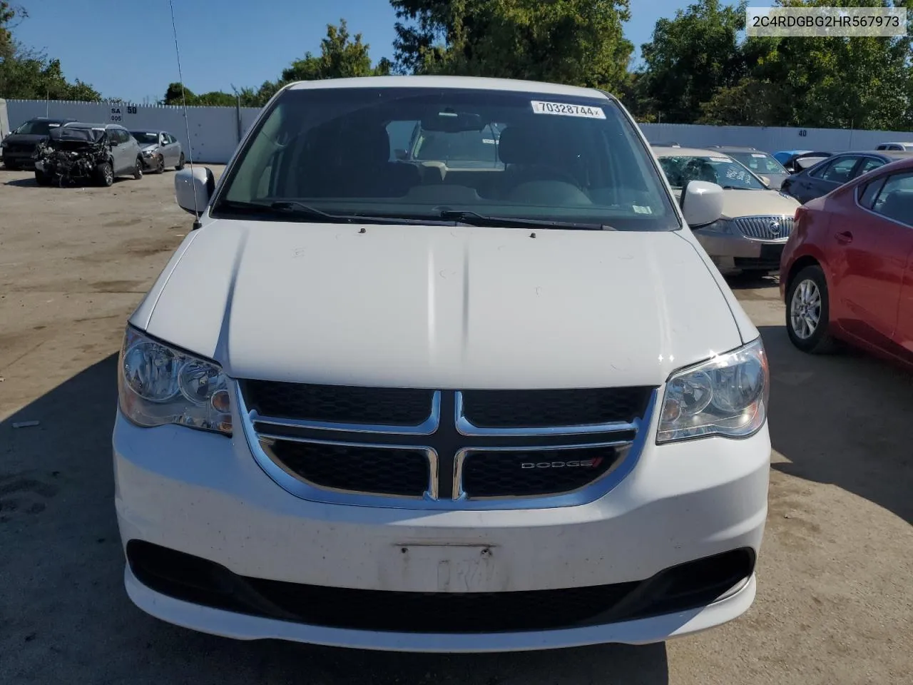 2C4RDGBG2HR567973 2017 Dodge Grand Caravan Se