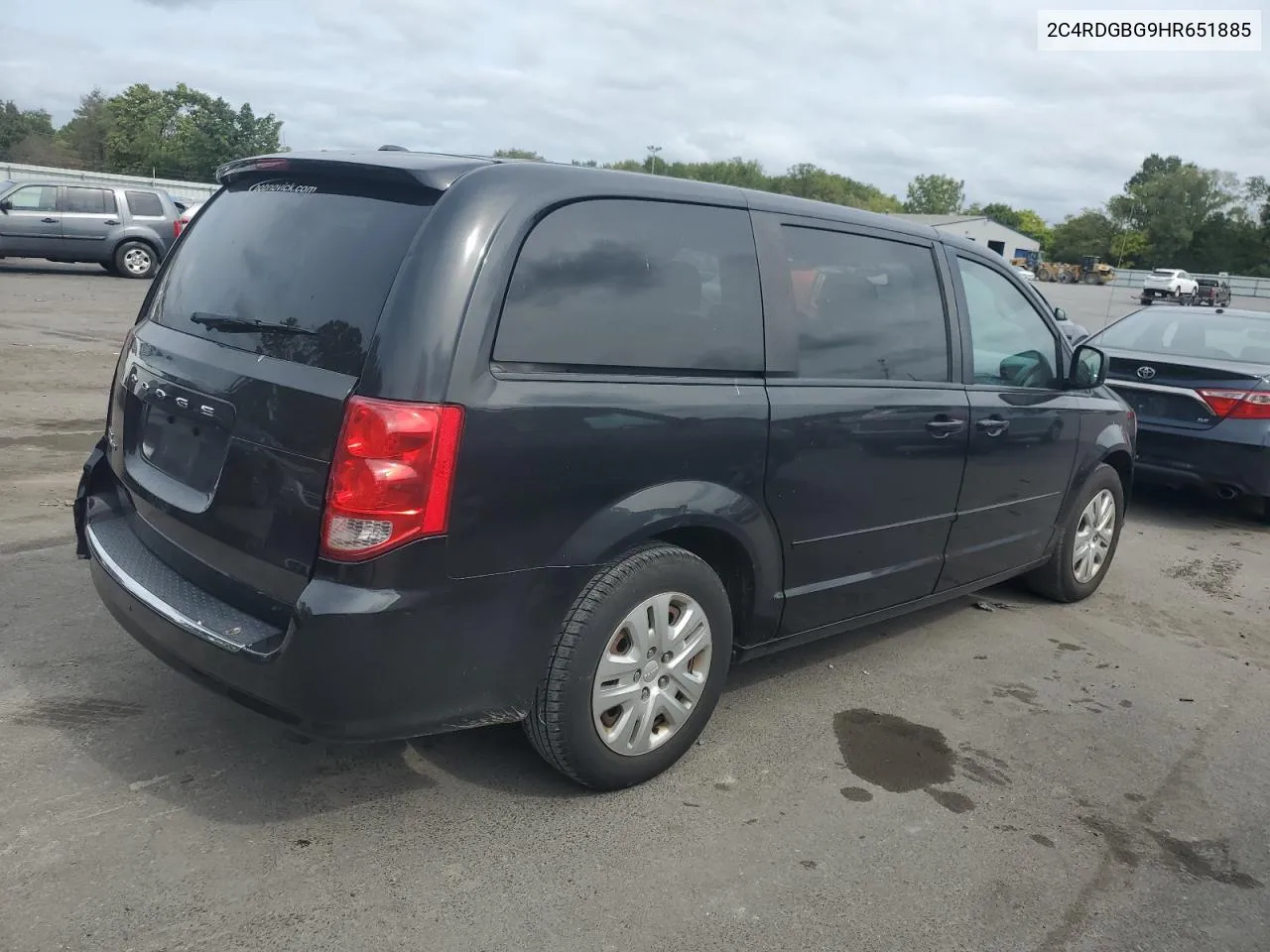 2017 Dodge Grand Caravan Se VIN: 2C4RDGBG9HR651885 Lot: 71284244