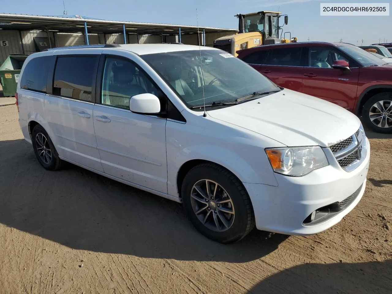 2017 Dodge Grand Caravan Sxt VIN: 2C4RDGCG4HR692505 Lot: 71315914