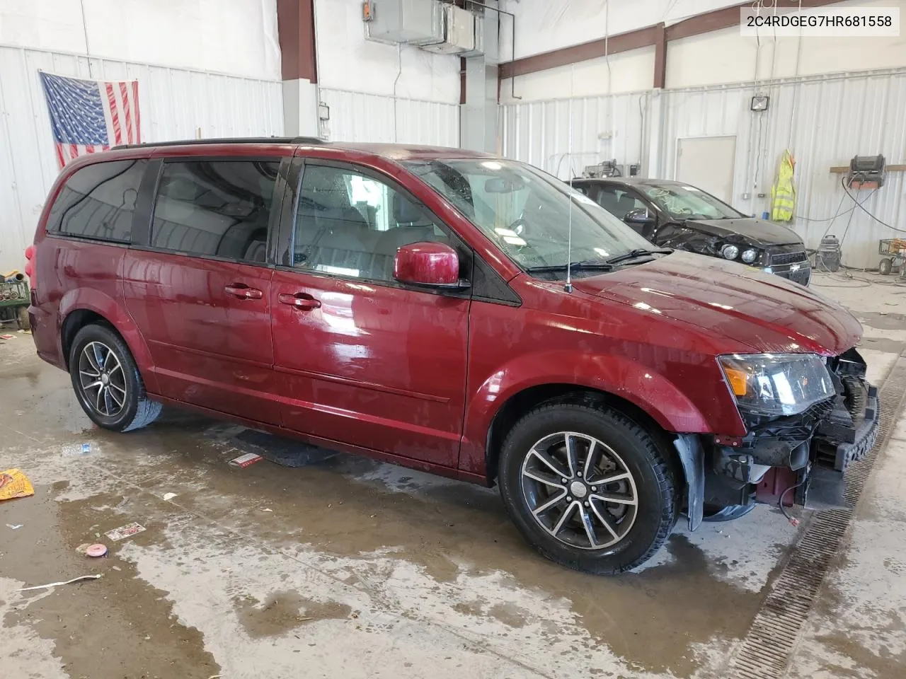 2017 Dodge Grand Caravan Gt VIN: 2C4RDGEG7HR681558 Lot: 71354324