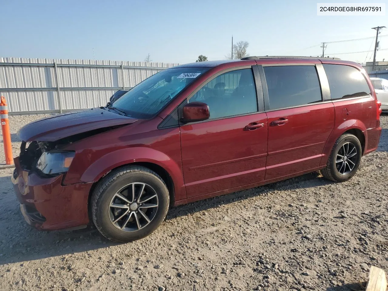 2C4RDGEG8HR697591 2017 Dodge Grand Caravan Gt