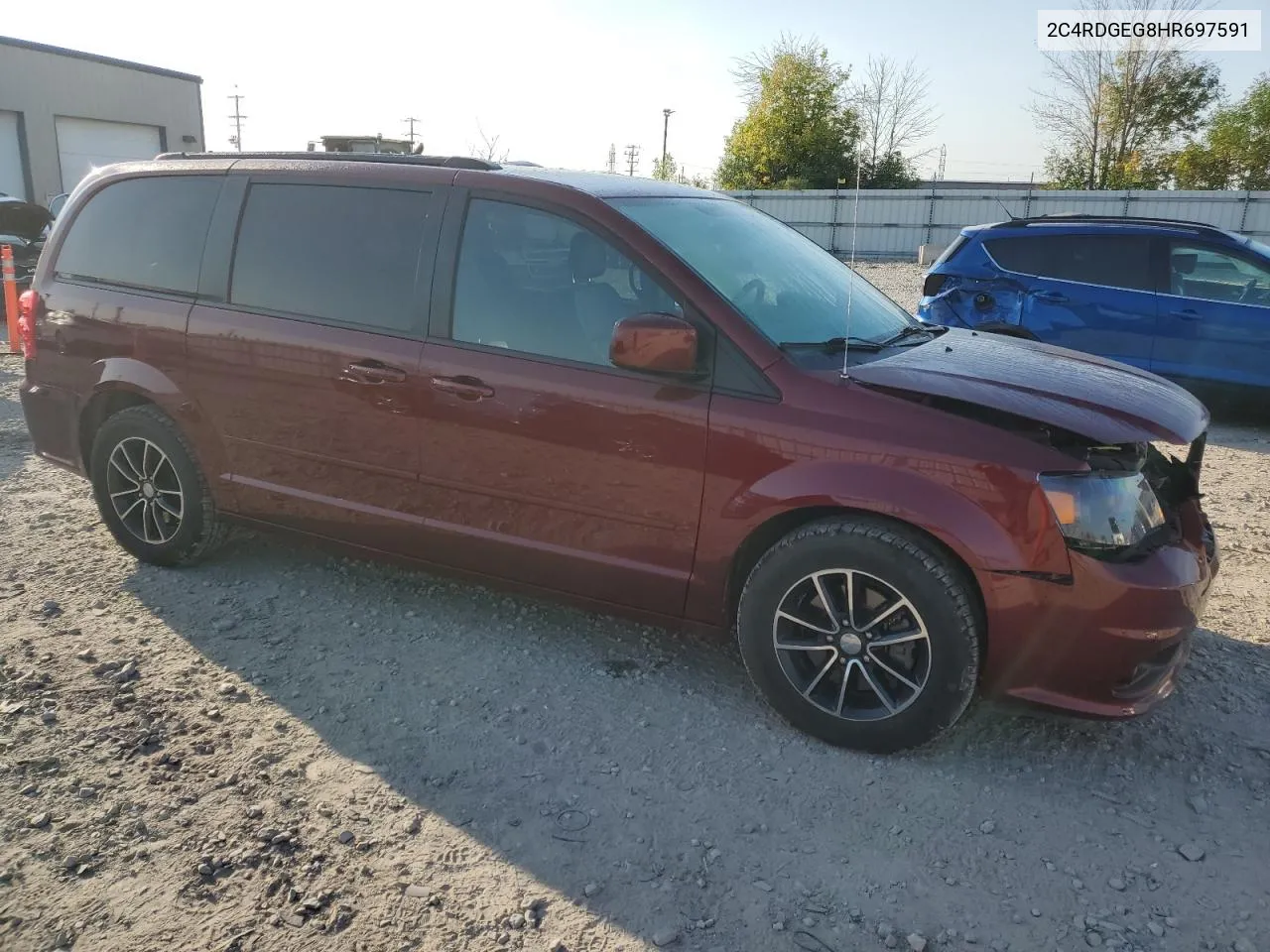 2C4RDGEG8HR697591 2017 Dodge Grand Caravan Gt