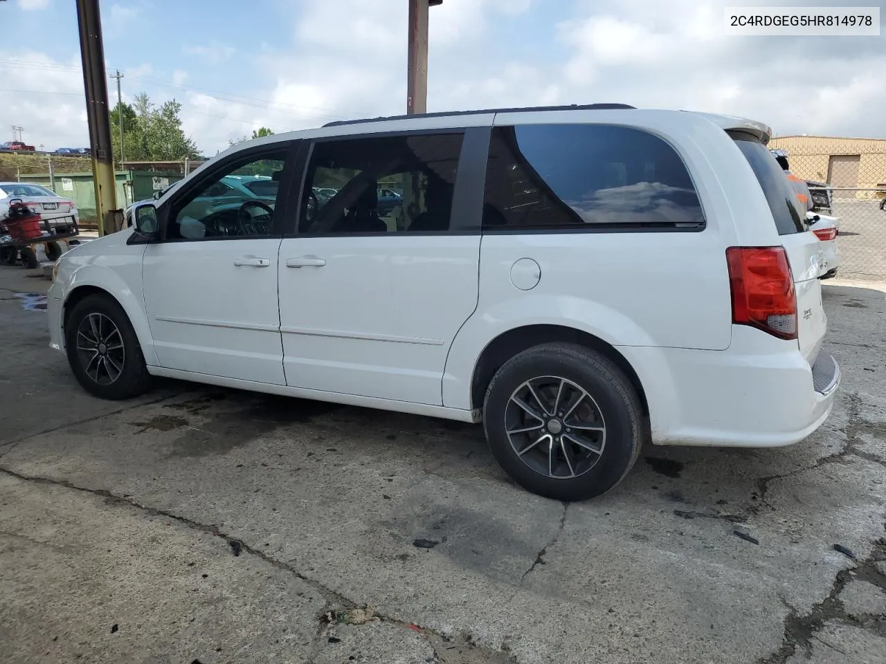 2017 Dodge Grand Caravan Gt VIN: 2C4RDGEG5HR814978 Lot: 72420444