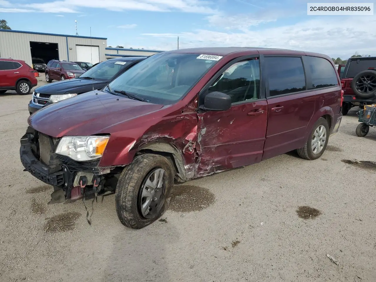 2C4RDGBG4HR835096 2017 Dodge Grand Caravan Se