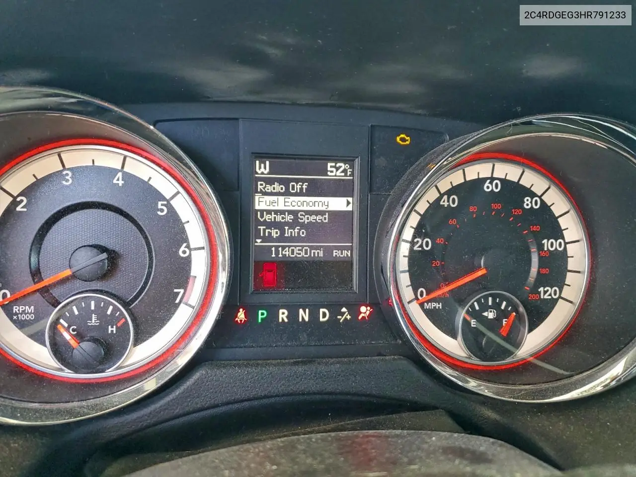 2C4RDGEG3HR791233 2017 Dodge Grand Caravan Gt